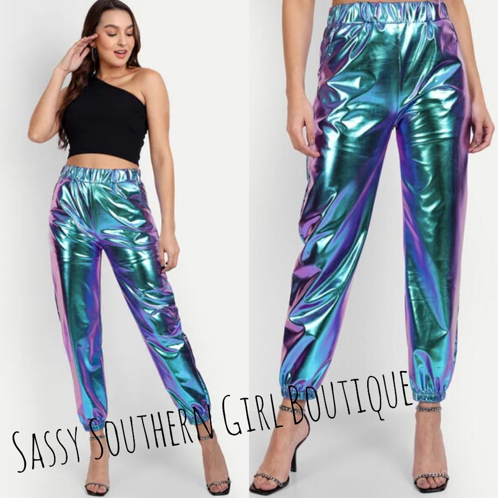 🆕⭐Aqua holographic pants